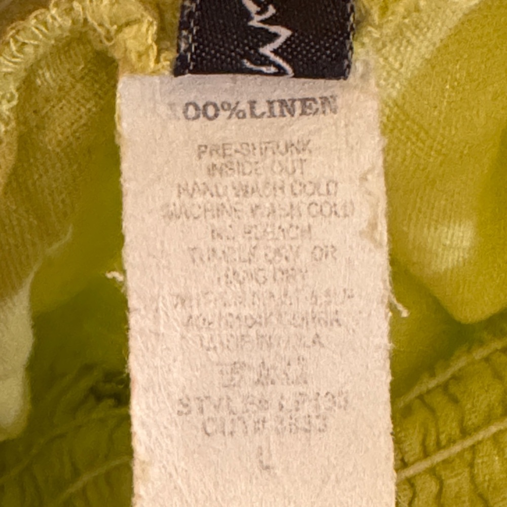 Women's Wide Leg Yellow Pants - Picture 5 of 5